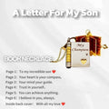 My Champion book locket for a son with the seven engraved pages listed